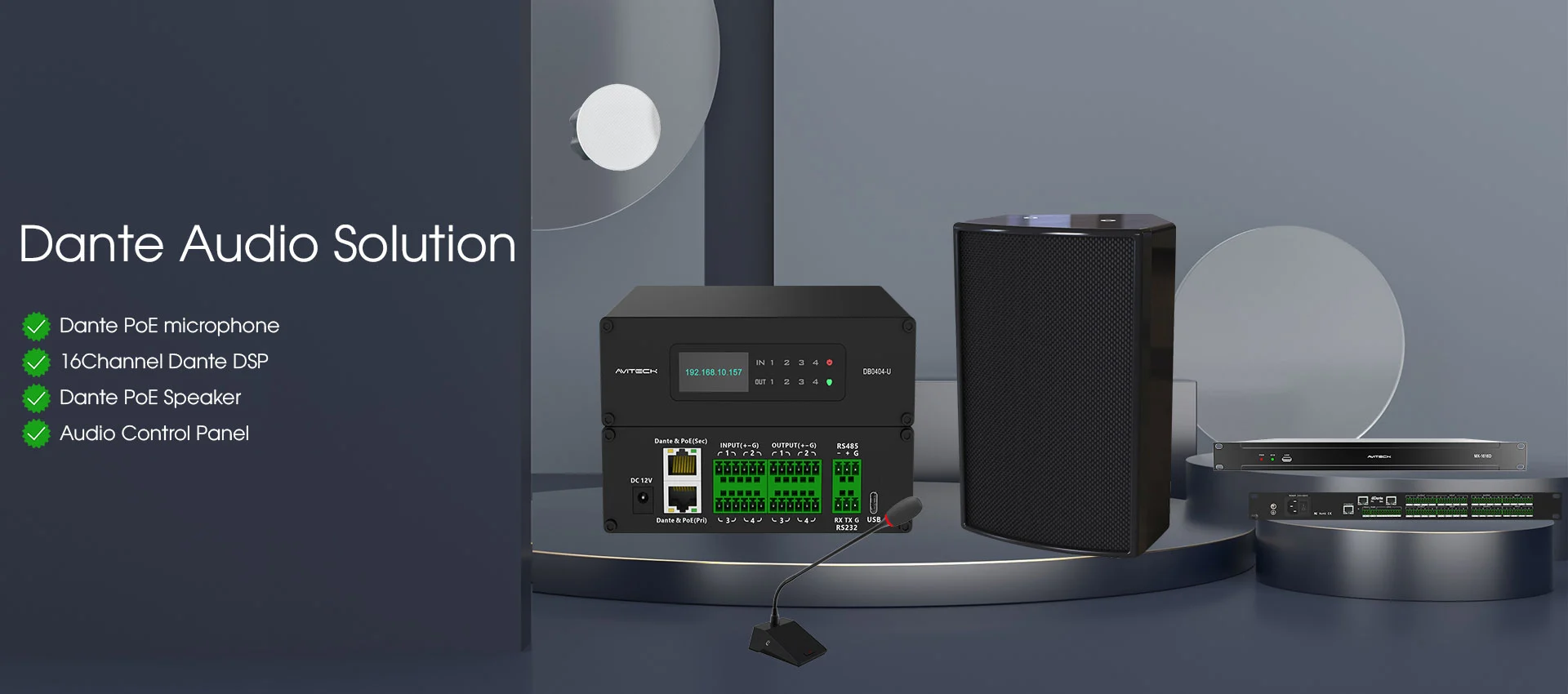 Pålidelig Dante Audio Solution