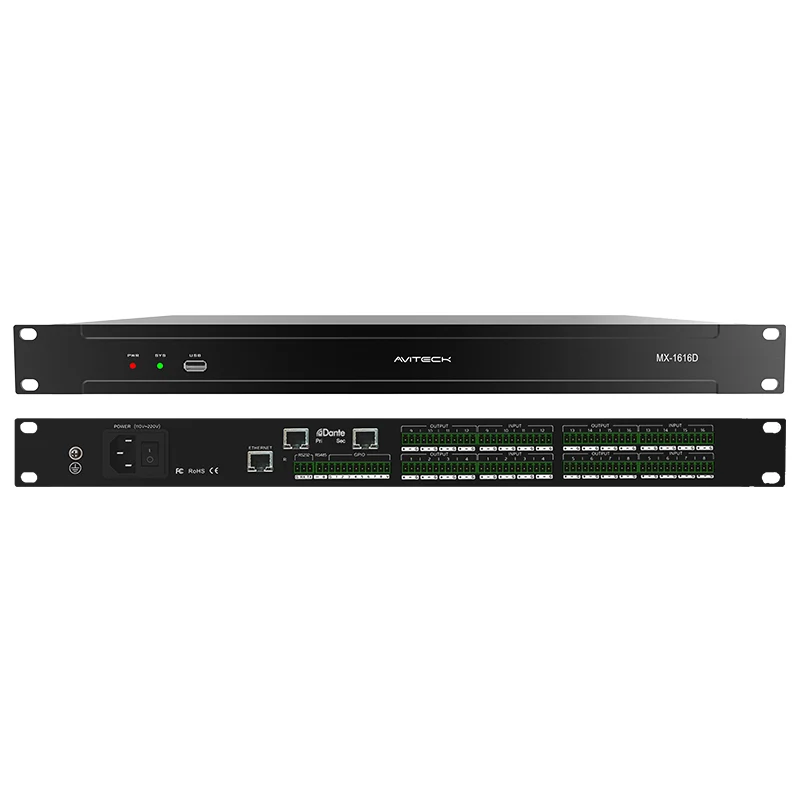 Hvorfor vælge Dante 16 in 16 Out Network Audio Processor?