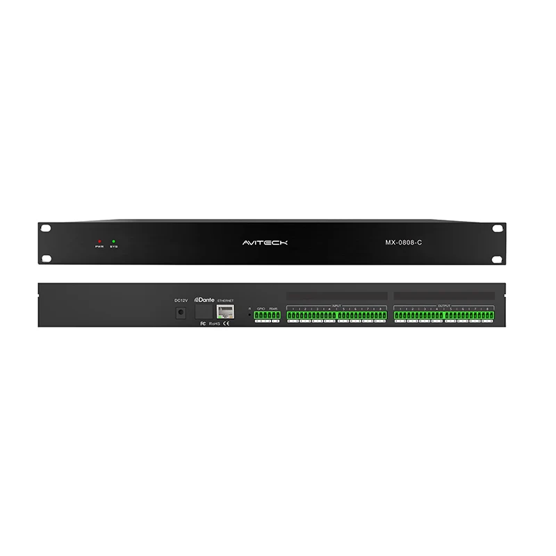 Hvad gør 12V Dante 8 in 8 Out Network Audio Processor essentiel for moderne AV-systemer?
