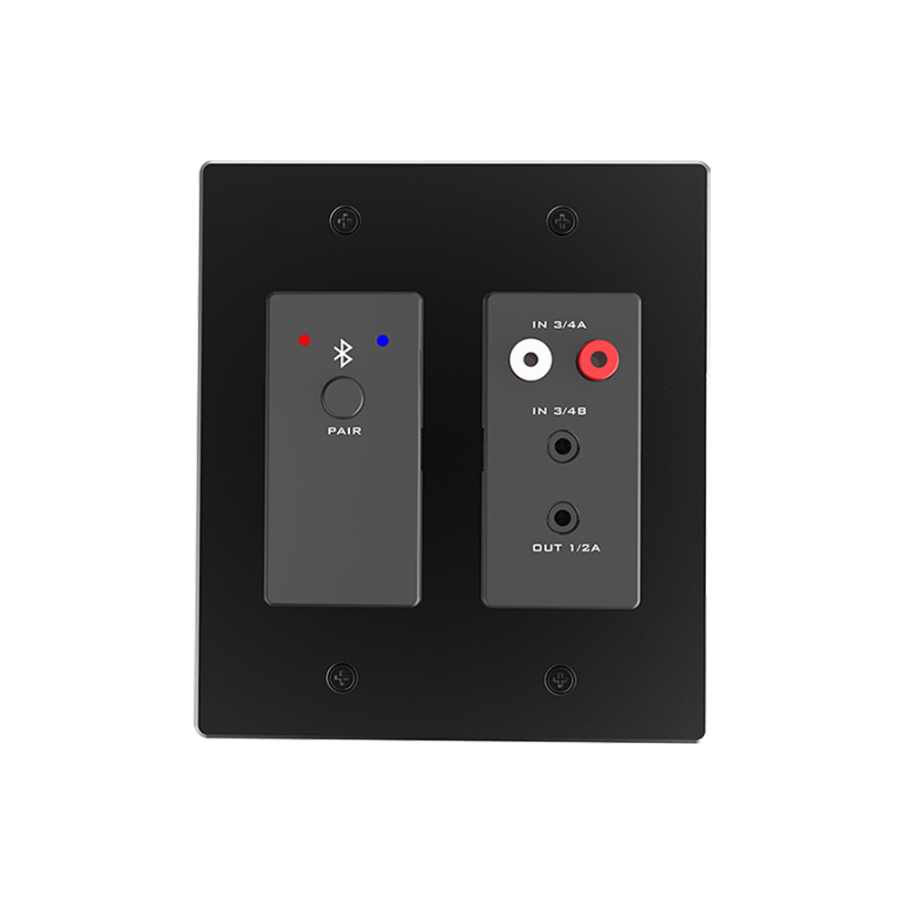 Dante 4 CH Bluetooth Wall Plate Network Audio Interface